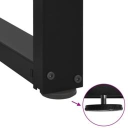 Berkfield Home Modern Dining Table Legs T-Shaped¬†2 pcs Black 70x35x(72-73) cm Steel - thumbnail 8