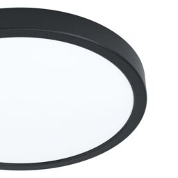 Eglo Fueva 6-Z Smart Control RGB IP44 Plastic Ceiling Light, 27.8cm Black - thumbnail 3