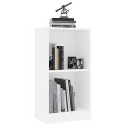 Berkfield Home Bookshelf White 40x24x75 cm Engineered Wood - Size: 40 x 24 x 75 cm - thumbnail 3
