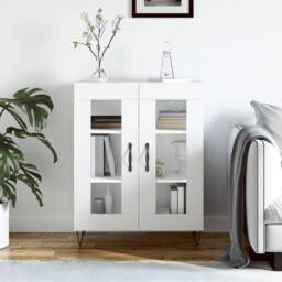 Berkfield Home Sideboard White 69.5x34x90 cm Engineered Wood - thumbnail 2