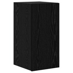 Berkfield Home Wall TV Cabinet with Shelf Wall-mounted with Storage with Door 6 pcs Black oak Engineered wood - thumbnail 5