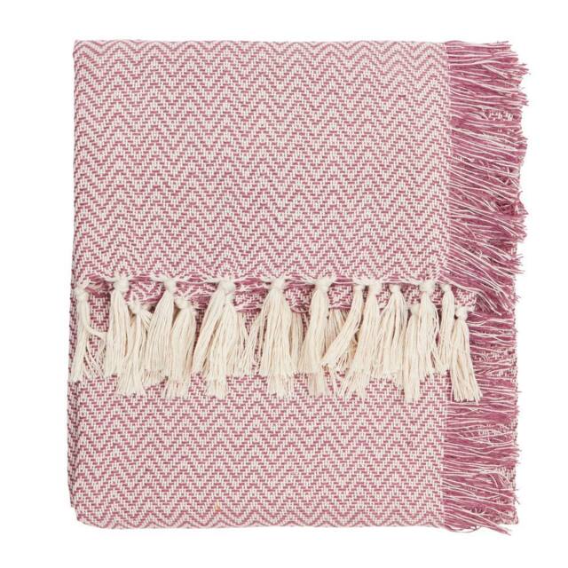 Wylder Wisley Woven Outdoor Throw in Pink - Size: 130 cm x 180 cm - image 1