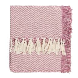 Wylder Wisley Woven Outdoor Throw in Pink - Size: 130 cm x 180 cm - thumbnail 1