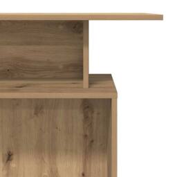 Berkfield Home Reception Desk Artisan Oak 100x40x104 cm Engineered Wood in Brown - Size: 100 x 40 x 104 cm - thumbnail 8