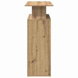 Berkfield Home Reception Desk Artisan Oak 100x40x104 cm Engineered Wood in Brown - Size: 100 x 40 x 104 cm - thumbnail 6