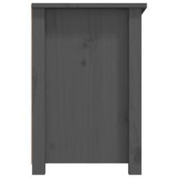 Berkfield Home TV Cabinet Grey 79x35x52 cm Solid Wood Pine - Size: 79 x 35 x 52 cm - thumbnail 8