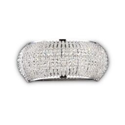 Netlighting Pasha' 3 Light Wall Light Chrome in Grey