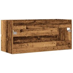 Berkfield Home Sink Cabinet Old Wood 100x38.5x45 cm Engineered Wood in Brown - thumbnail 6