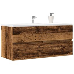 Berkfield Home Sink Cabinet Old Wood 100x38.5x45 cm Engineered Wood in Brown - thumbnail 1