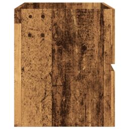 Berkfield Home Sink Cabinet Old Wood 100x38.5x45 cm Engineered Wood in Brown - thumbnail 5