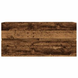 Berkfield Home Sink Cabinet Old Wood 100x38.5x45 cm Engineered Wood in Brown - thumbnail 4