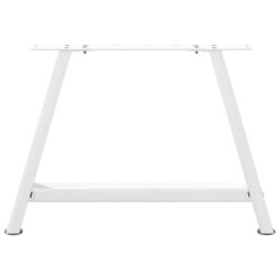 Berkfield Home Coffee Table Legs A-Shaped 2 pcs White¬†60x(42-43) cm Steel in White - thumbnail 5