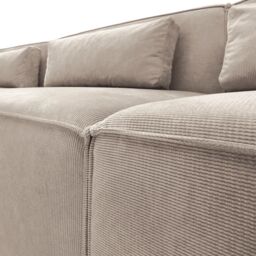 Abakus Direct Doris Large Reversible Corner Sofa with High-Density Foam Available in 6 Colours in Beige - thumbnail 7