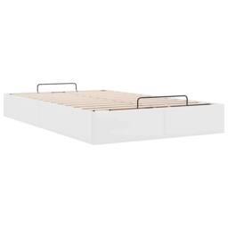 Berkfield Home Ottoman Bed Frame without Mattress White Double Faux Leather - thumbnail 8