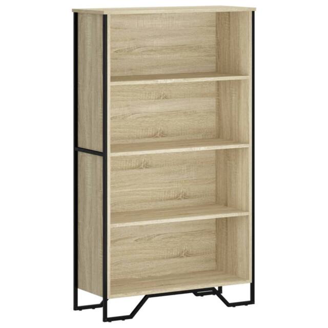 Berkfield Home Bookcase Sonoma Oak 80x31x137.5 cm Engineered Wood in Light Brown - image 1