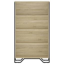 Berkfield Home Bookcase Sonoma Oak 80x31x137.5 cm Engineered Wood in Light Brown - thumbnail 4