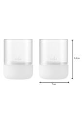 Blomus Calma Set of 2 Wind Light Xs (Excl. Candle) - Lily White - thumbnail 2