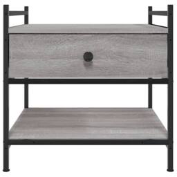 Berkfield Home Decorative Coffee Table Grey Sonoma 50x50x50 cm Engineered Wood - Size: 50 x 50 x 50 cm - thumbnail 6
