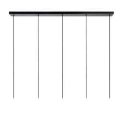 Lucide 'ORLANDO' Dimmable Adjustable Stylish Indoor Bar Pendant Light 5xE27 in Grey - thumbnail 5
