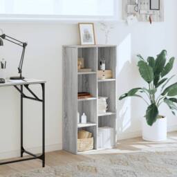 Berkfield Home Bookcase Grey Sonoma 50x25x105 cm Engineered Wood - Size: 50 x 25 x 105 cm - thumbnail 3
