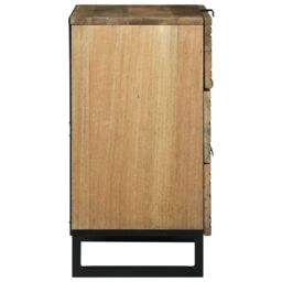 Berkfield Home Bedside Cabinet - 50x33x60 cm Solid Mango Wood in Brown - Size: 50 x 33 x 60 cm - thumbnail 4