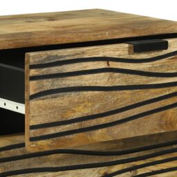 Berkfield Home Bedside Cabinet - 50x33x60 cm Solid Mango Wood in Brown - Size: 50 x 33 x 60 cm - thumbnail 7
