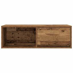 Berkfield Home TV Cabinets 2 pcs Old Wood 80x31x25.5 cm Engineered Wood in Brown - thumbnail 7
