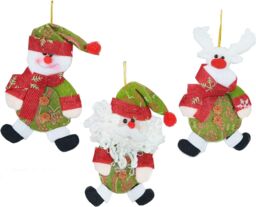 Shatchi 3 Handmade Novelty Christmas Tree Hanging Xmas Home Decor Stocking Fillers - thumbnail 2