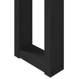 Berkfield Home Decorative Console Table NOAIN U-Shaped Legs 120x30x75 cm Solid W in Brown - Size: 120 x 30 x 75 cm - thumbnail 7