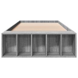 Berkfield Home Bed Frame without Mattress Grey Sonoma 90x190 cm Single - thumbnail 4