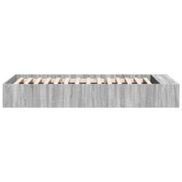 Berkfield Home Bed Frame without Mattress Grey Sonoma 90x190 cm Single - thumbnail 5