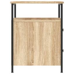 Berkfield Home Bedside Cabinet Sonoma Oak 44x45x60 cm Engineered Wood in Light Tan - Size: 44 x 45 x 60 cm - thumbnail 7