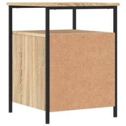 Berkfield Home Bedside Cabinet Sonoma Oak 44x45x60 cm Engineered Wood in Light Tan - Size: 44 x 45 x 60 cm - thumbnail 8