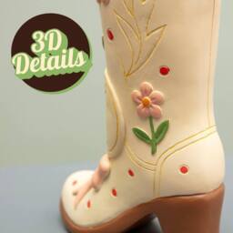 Boxer Gifts Women's Giddy Up Cowboy Boots Vase - Novelty Vase - thumbnail 4