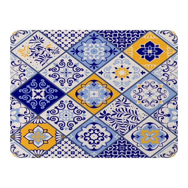 Benjamin Tate Design Turkish Style Azulejos Tiles Blanket in Natural - Size: 120 cm x 150 cm - image 1