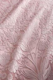 Appletree 'Toria' Arts & Crafts Floral Jacquard Duvet Cover Set in Light Pink - Size: Super King - thumbnail 3