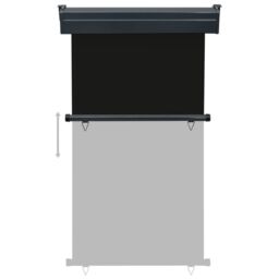 Berkfield Home Balcony Side Awning 105x250 cm Black - thumbnail 5