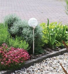 Luxform Solar Palma Garden Spike Stainless Steel in Silver