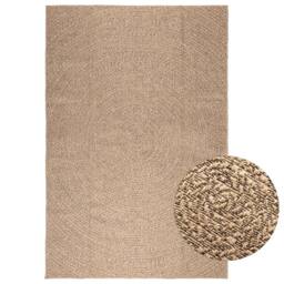 Berkfield Home Rug 200x290 cm Jute Look Indoor & Outdoor in Brown - Size: 100 cm diameter - thumbnail 2