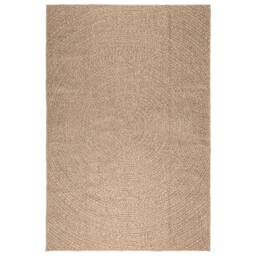 Berkfield Home Rug 200x290 cm Jute Look Indoor & Outdoor in Brown - Size: 100 cm diameter - thumbnail 4