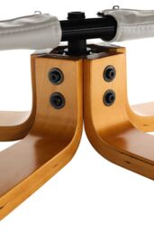 Living and Home Beige Swivel Faux Leather Lounge Recliner with Ottoman - thumbnail 6