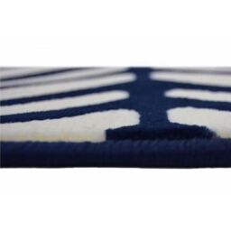 THE RUGS Maestro Collection Herringbone Design Rug in Navy - Size: 80 cm x 150 cm - thumbnail 3