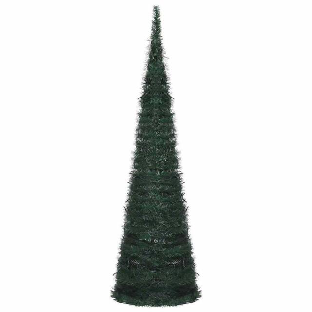 Berkfield Home Pop-up String Artificial Pre-lit Christmas Tree Green 150 cm - image 1