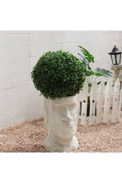 Living and Home 28cm Faux Green Eucalyptus Boxwood Decorative Grass Ball for Wedding & Home Décor