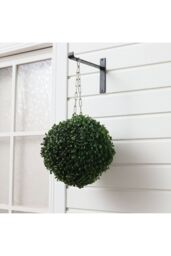 Living and Home 28cm Faux Green Eucalyptus Boxwood Decorative Grass Ball for Wedding & Home Décor - thumbnail 2