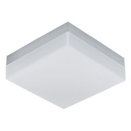 Loops IP44 Outdoor Wall Light White Plastic 8.2W Built in LED Porch Lamp