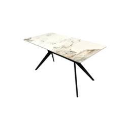 Outdoor Living San Diego Marble Top Dining Table with Emily Leather Chairs - Grey - thumbnail 3