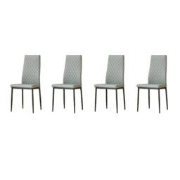 Outdoor Living San Diego Marble Top Dining Table with Emily Leather Chairs - Grey - thumbnail 5