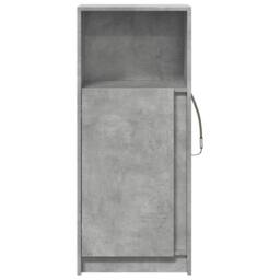 Berkfield Home Sideboard with LED Concrete Grey 42.5x34x100 cm Engineered Wood - thumbnail 6