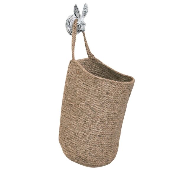 Melody Maison Large Jute Hanging Basket 48cm X 34cm in Light Brown - Size: 48 cm X 34 cm - image 1